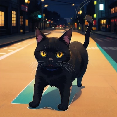 黒猫 73 | の人気AIイラスト・グラビア