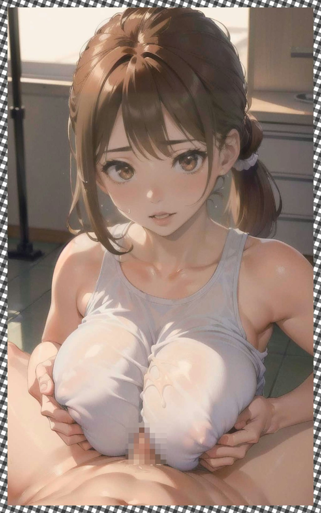 巨乳ｊｋパイズリ　 big tits jk titty fuck