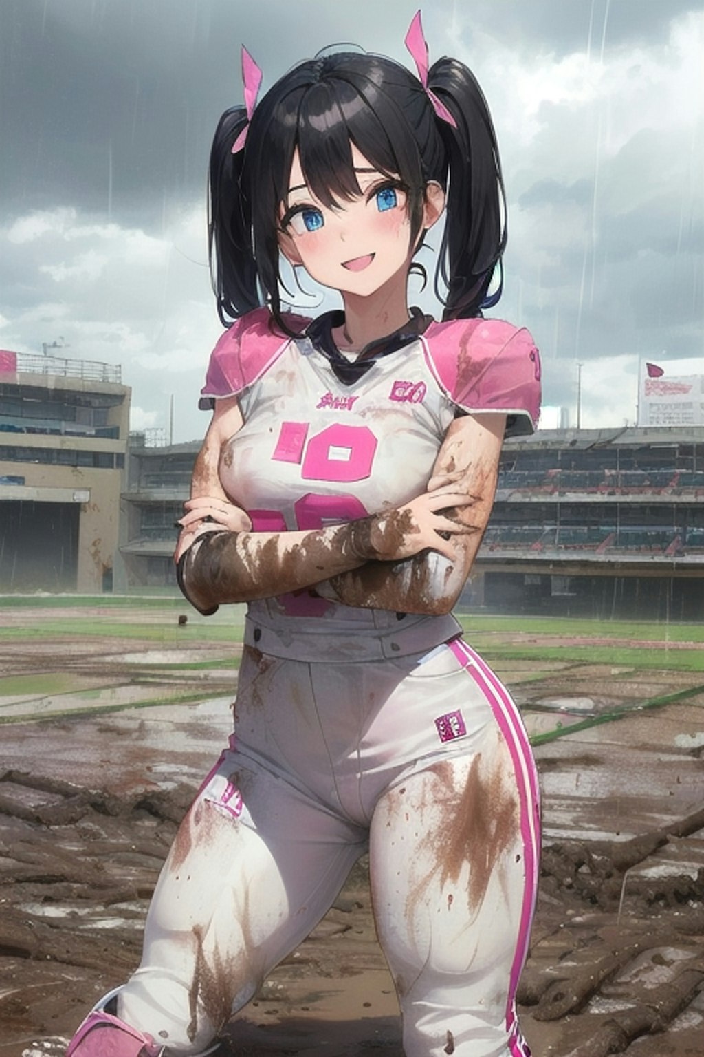 🏈泥まみれの女子アメフト 74