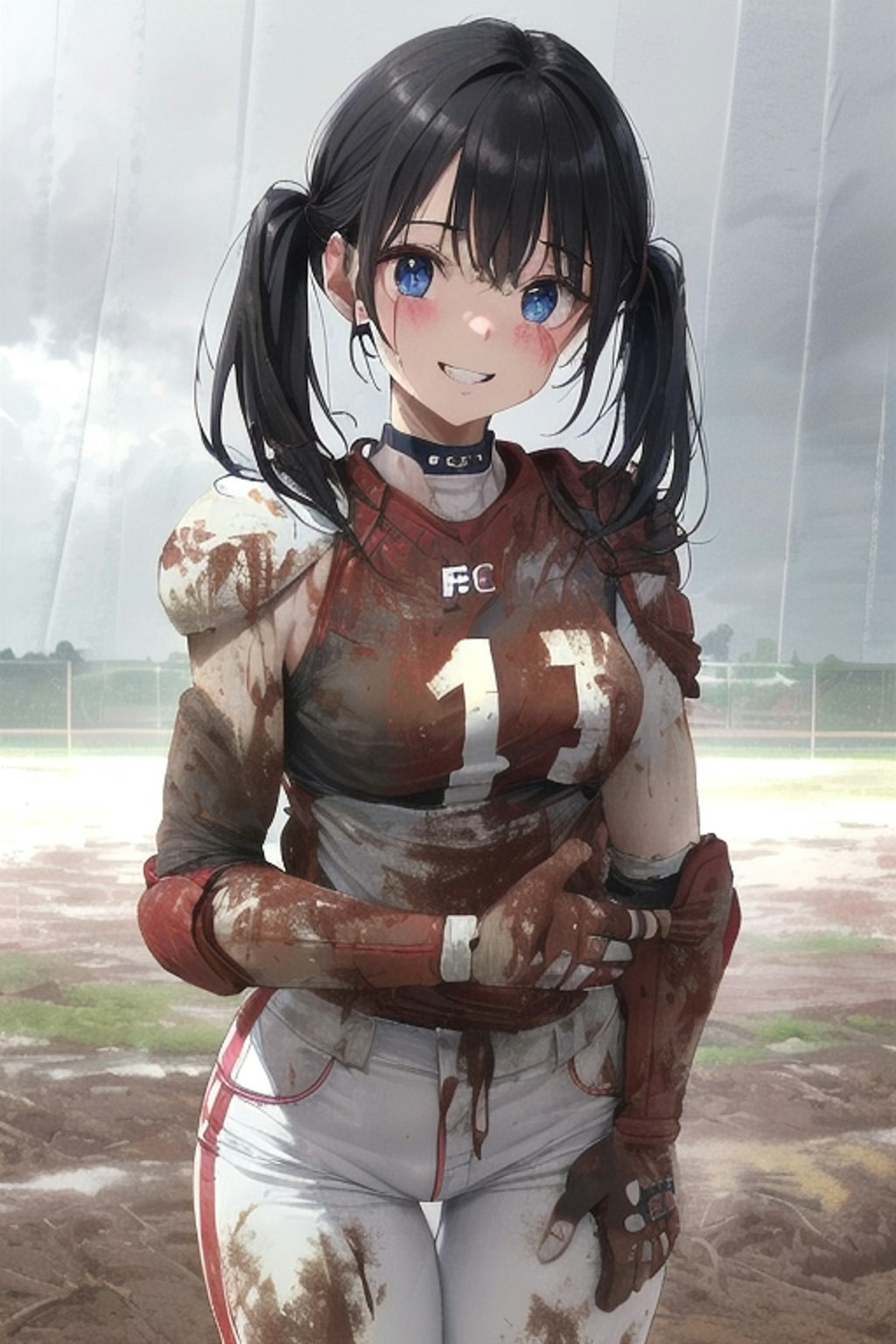 🏈泥まみれの女子アメフト 74