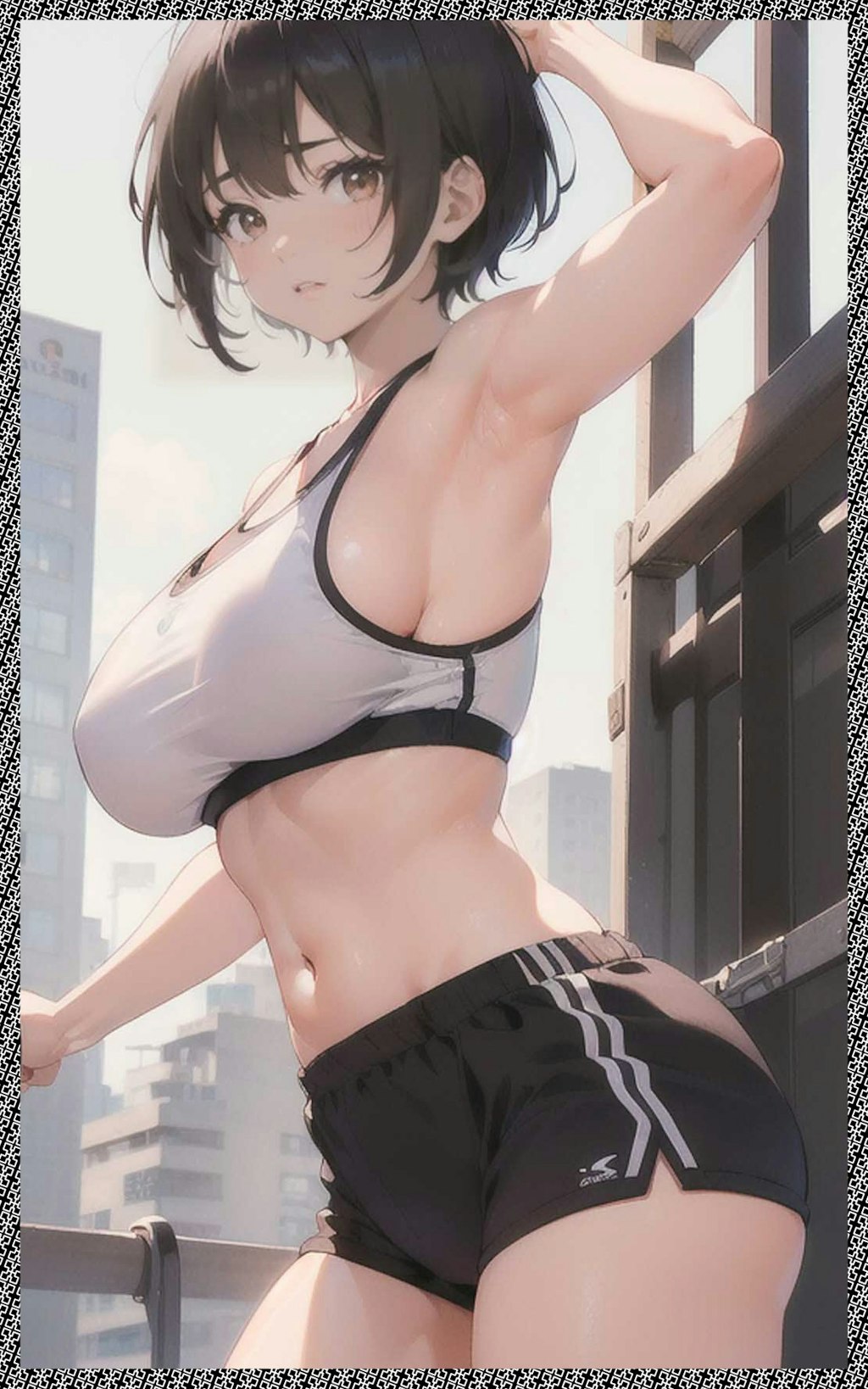 巨乳体操服　big breast gym clothes