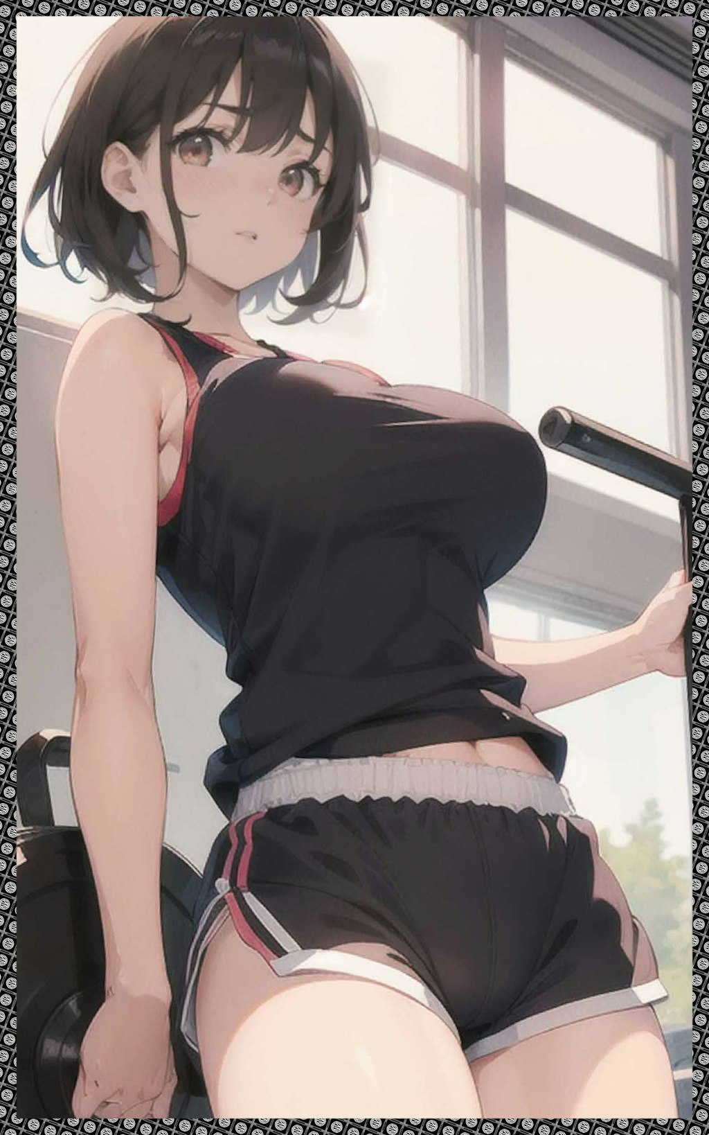 巨乳体操服　big breast gym clothes