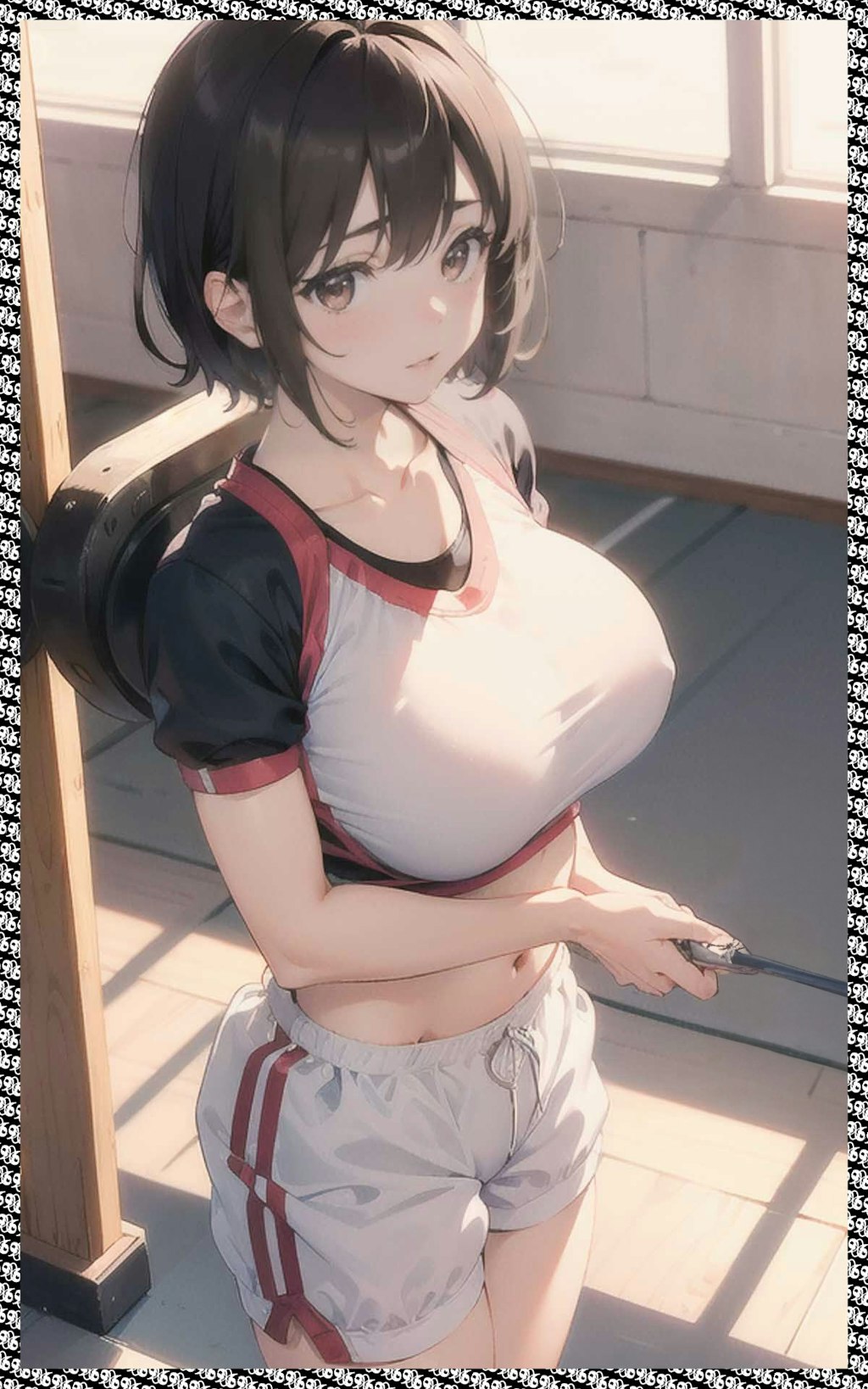 巨乳体操服　big breast gym clothes