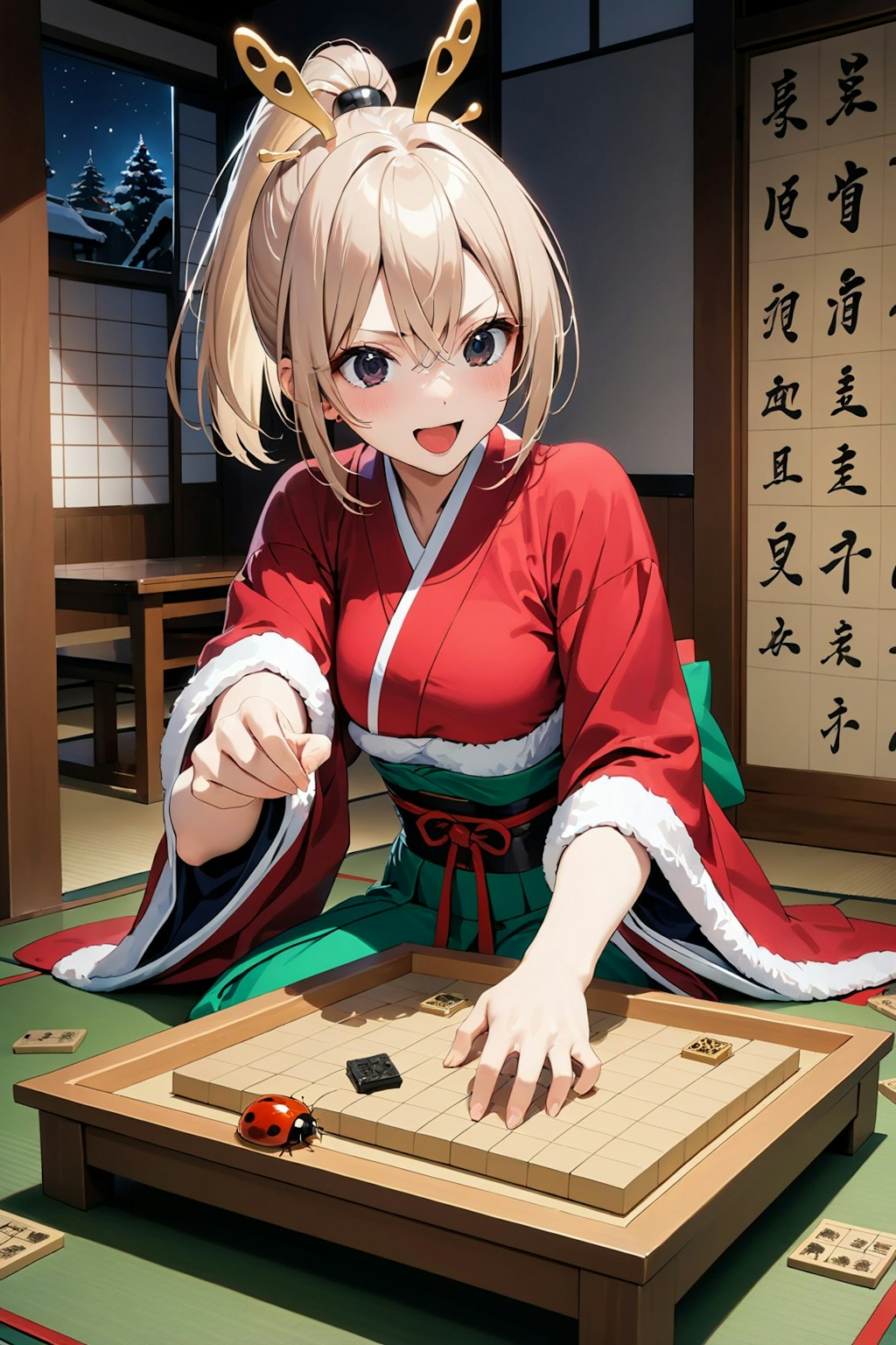 クリスマスの女流棋士