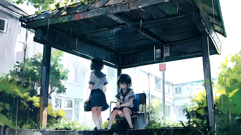 雨宿り