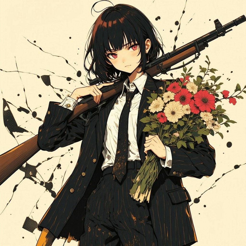 銃と花束を