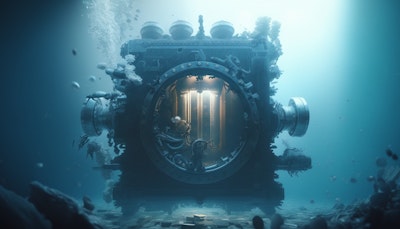 海底にある謎機械
