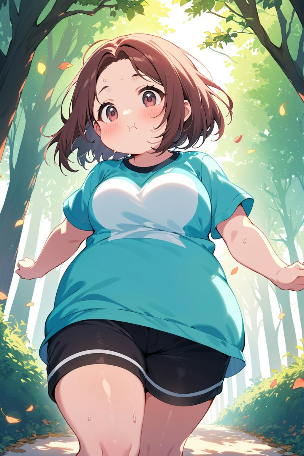 走る女の子