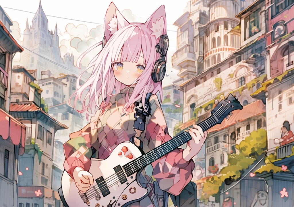 guitar with china