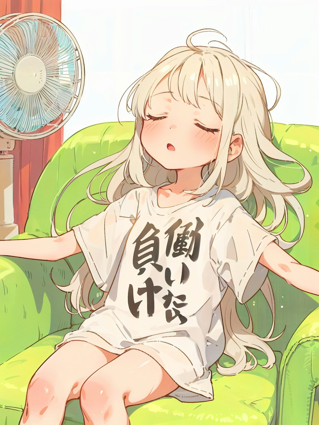 働いたら負けTシャツ