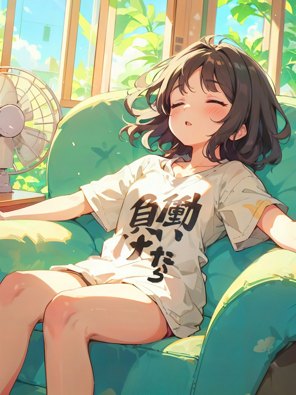 働いたら負けTシャツ