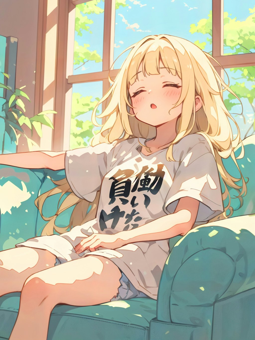 働いたら負けTシャツ