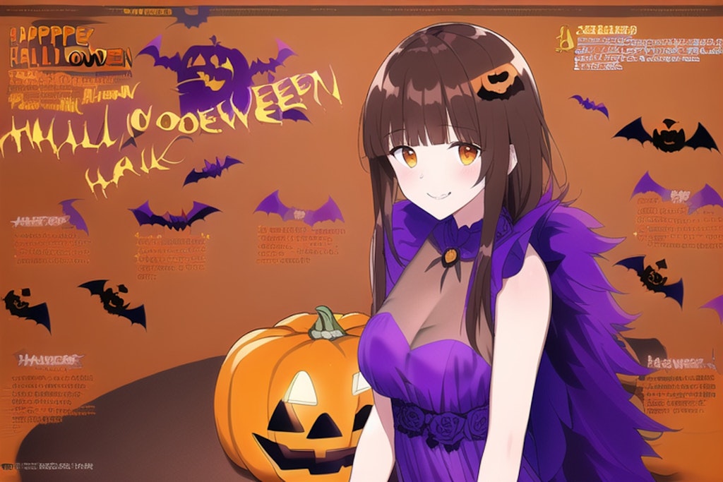 ハロウィンの広告風