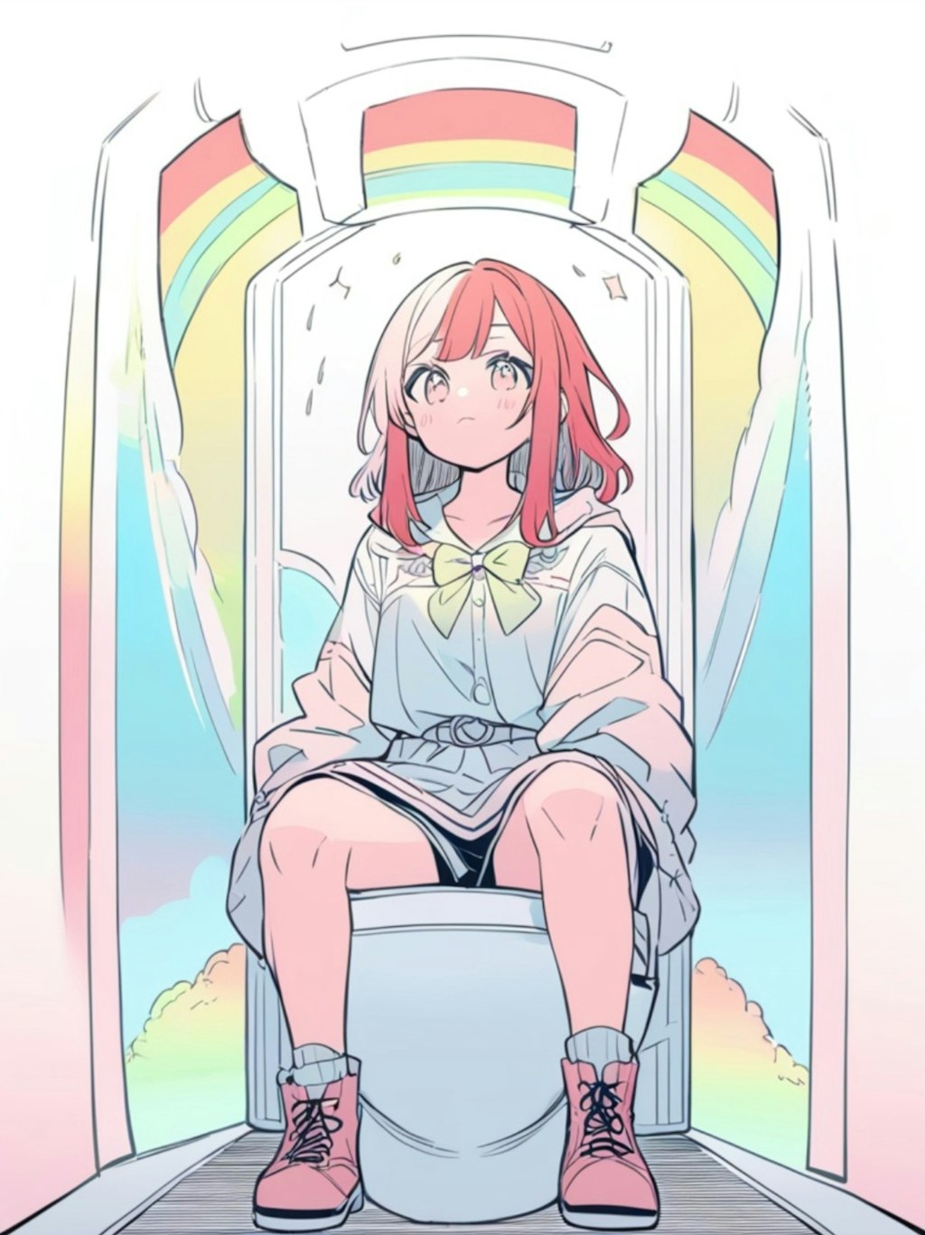 トイレの赤髪ちゃん