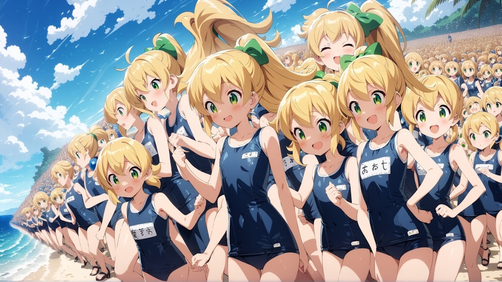 水着ロールちゃん完全増殖2