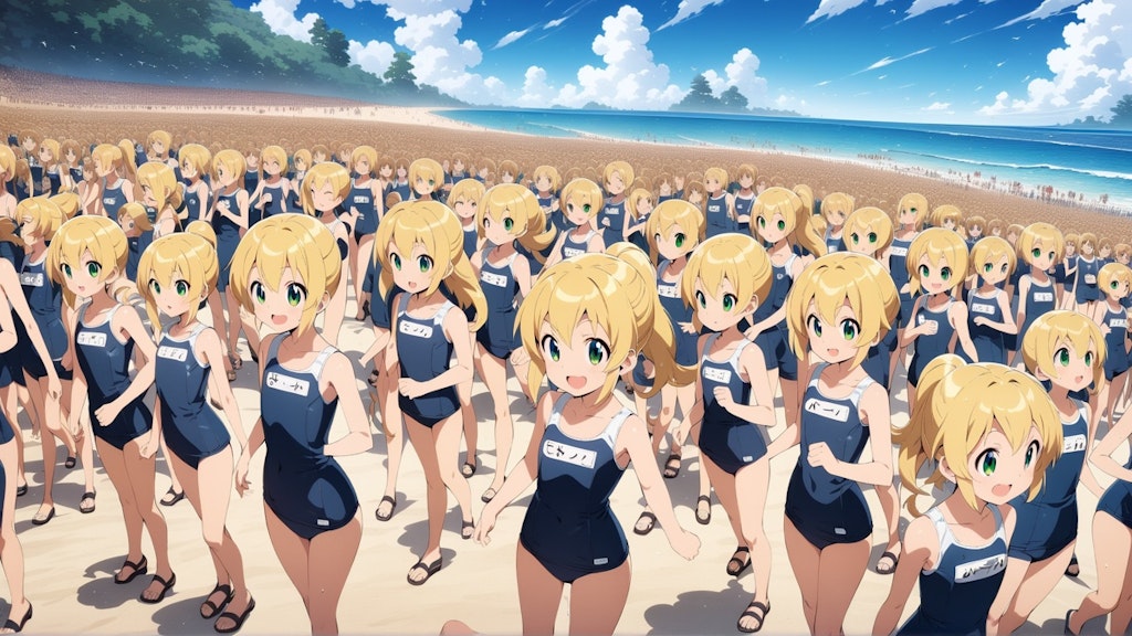 水着ロールちゃん完全増殖2