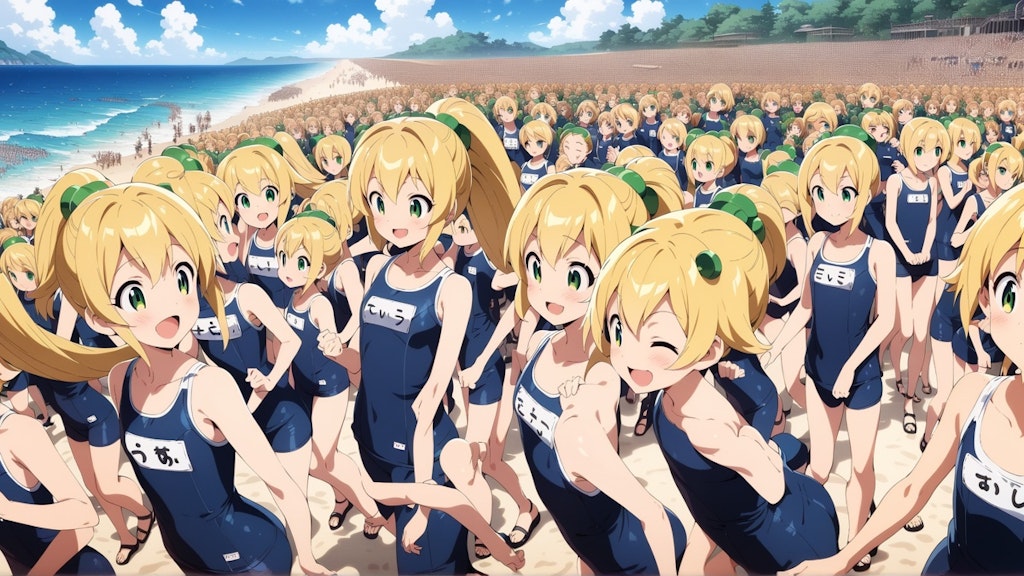 水着ロールちゃん完全増殖2