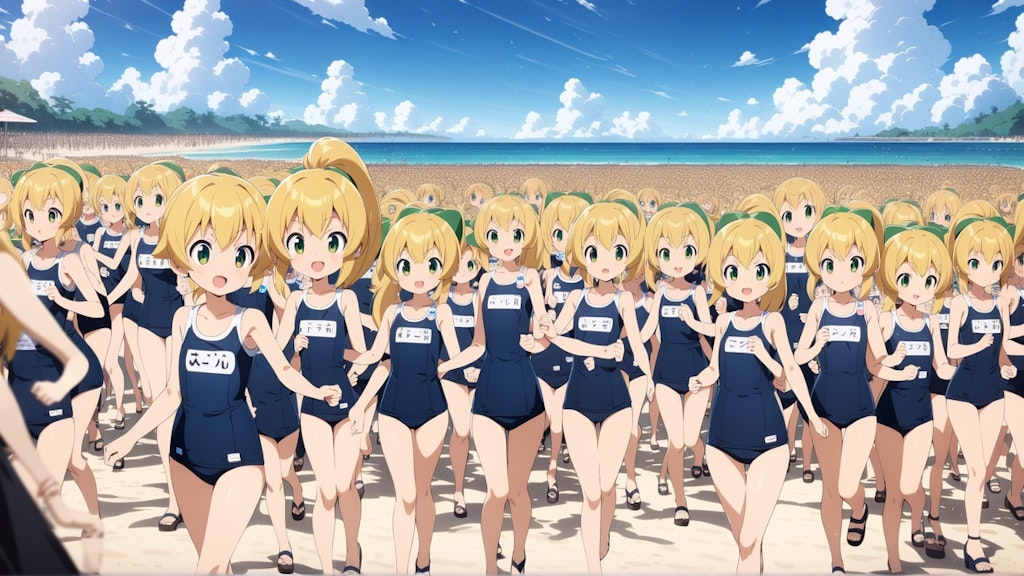 水着ロールちゃん完全増殖2