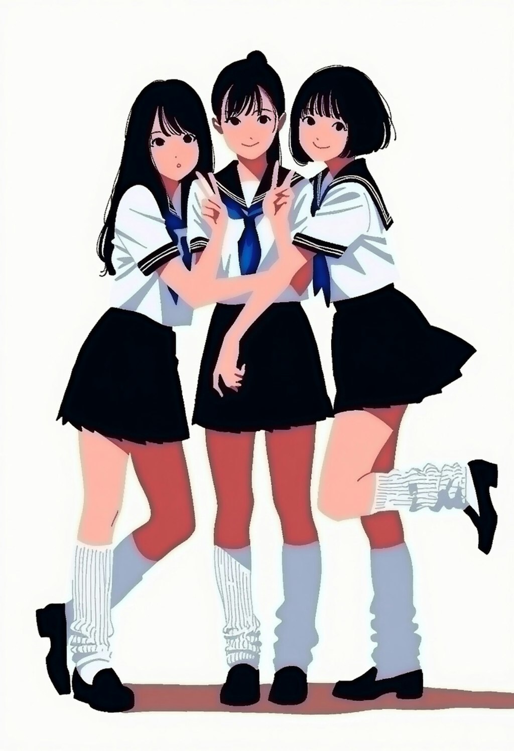 女性（flat color 4）