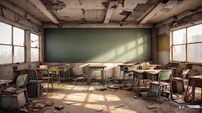 廃墟の教室