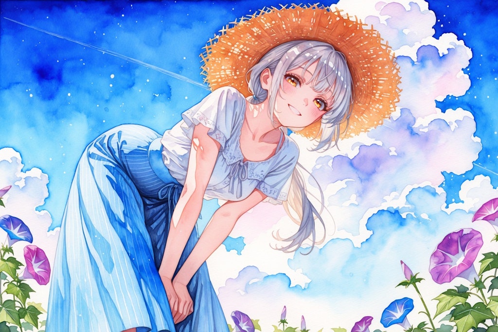 看板娘　flowers