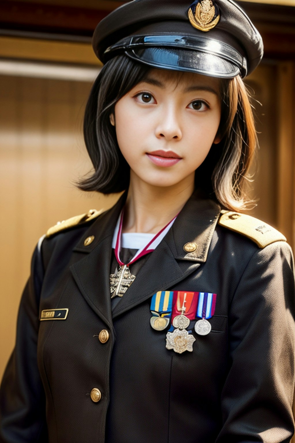 平成軍人風女