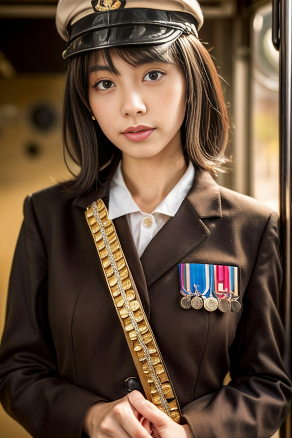 平成軍人風女