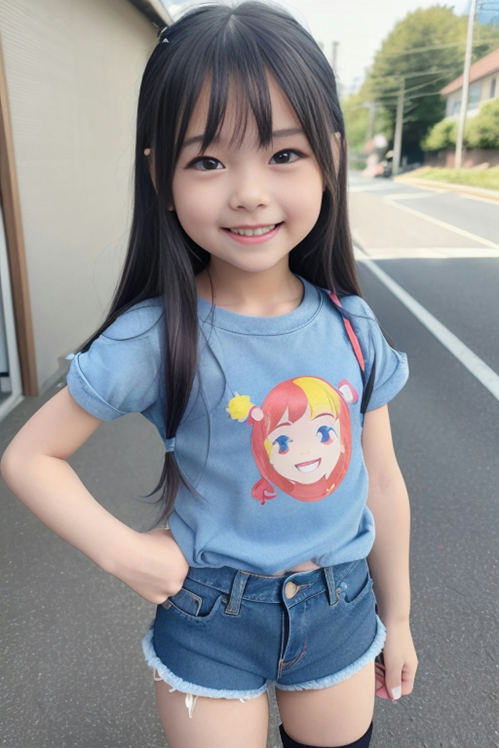 ヘンなTシャツの女の子