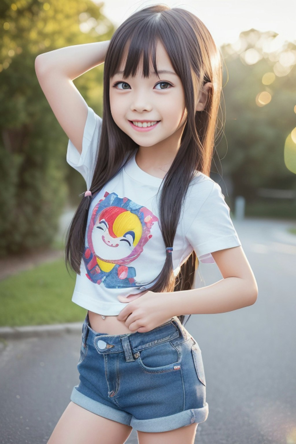 ヘンなTシャツの女の子