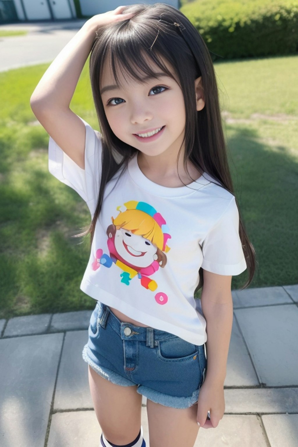 ヘンなTシャツの女の子