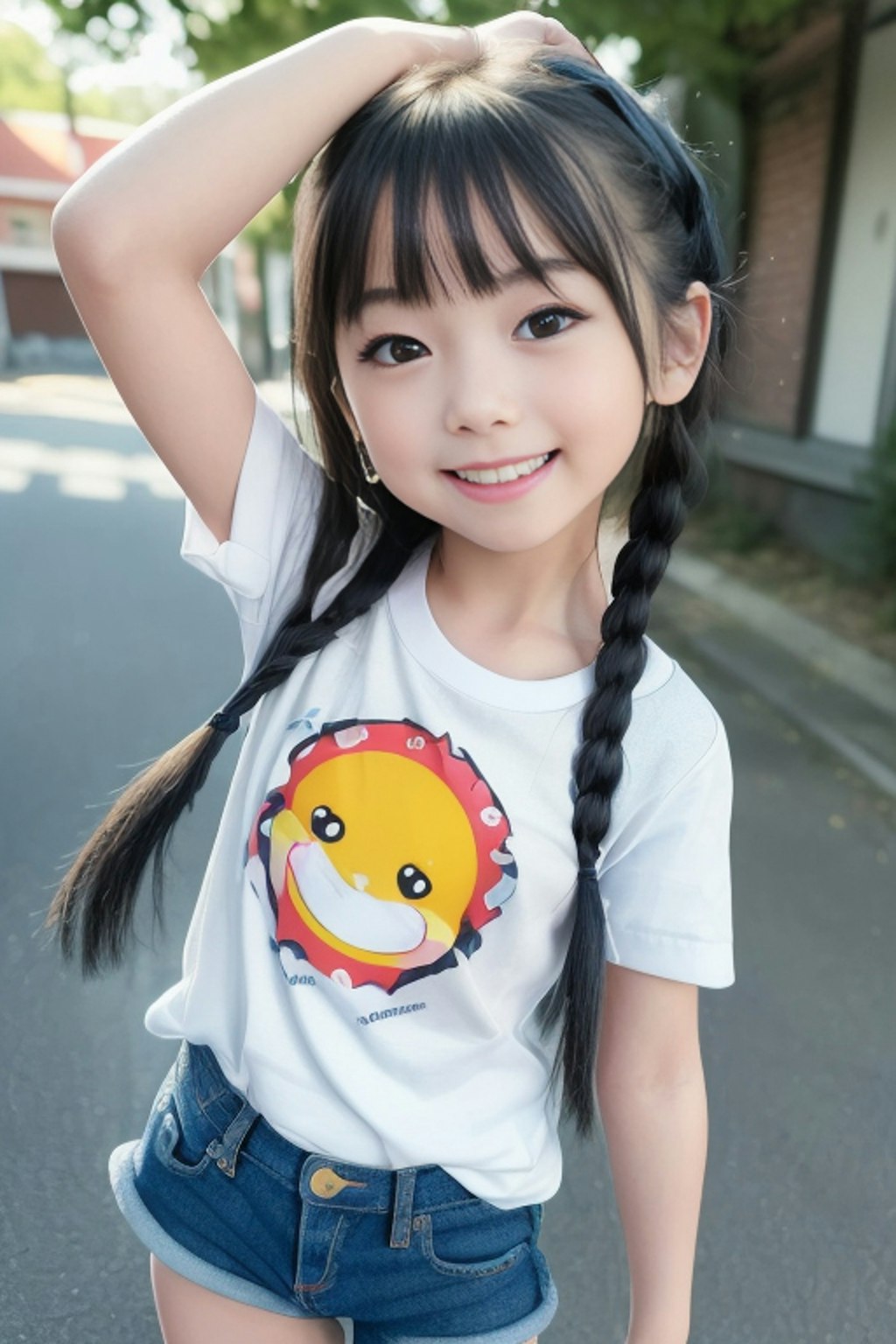 ヘンなTシャツの女の子