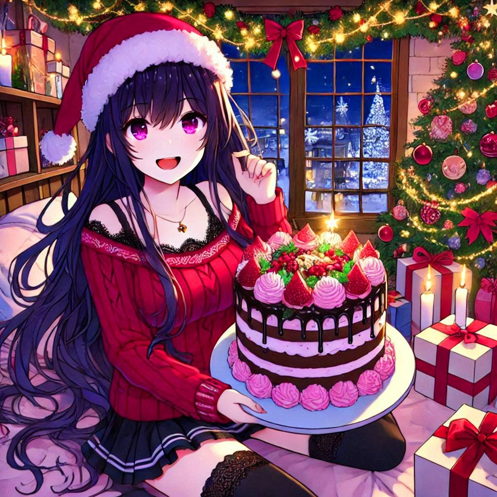 クリスマスケーキと、うちの子★その1(12枚)