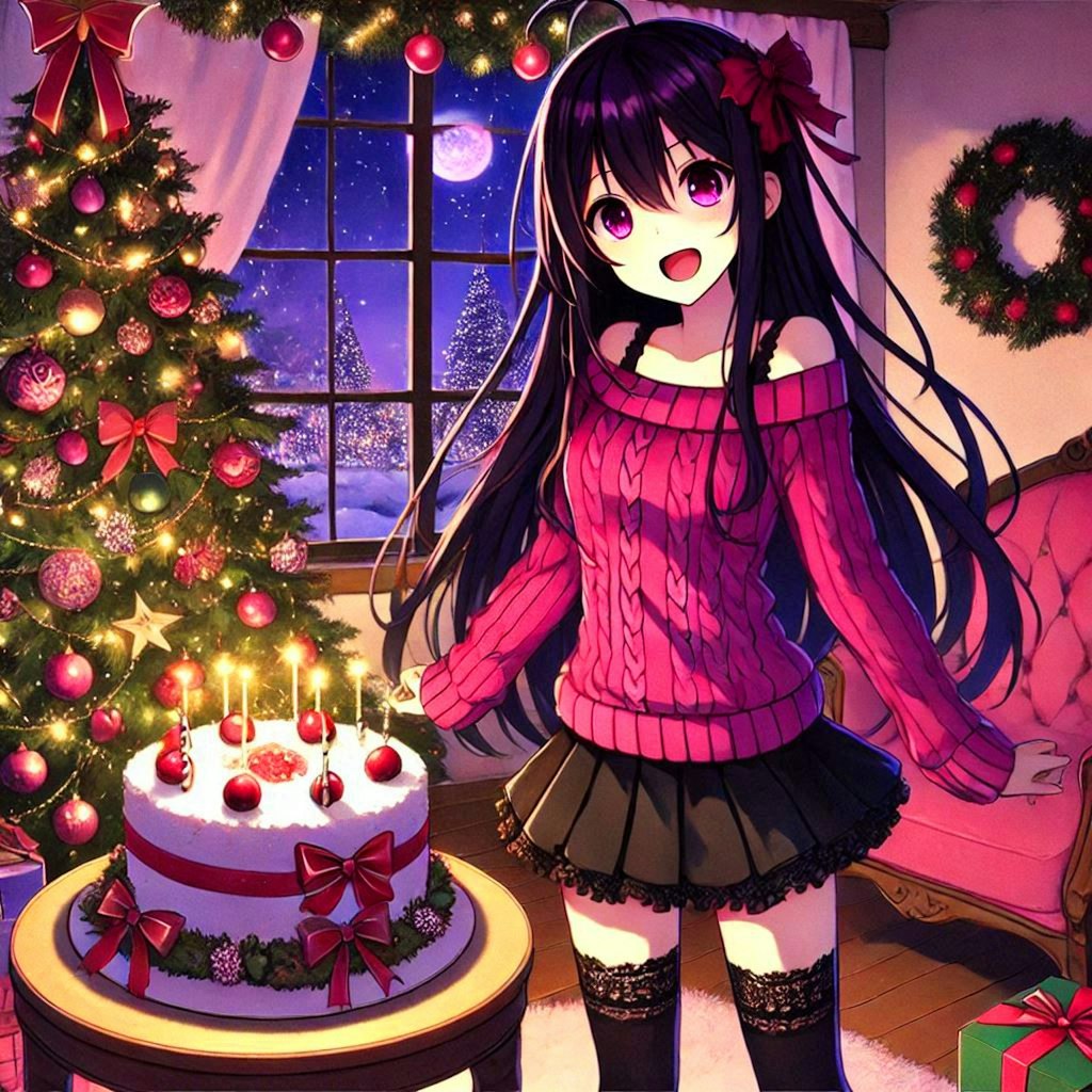 クリスマスケーキと、うちの子★その1(12枚)