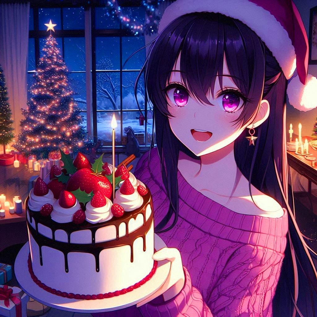 クリスマスケーキと、うちの子★その1(12枚)