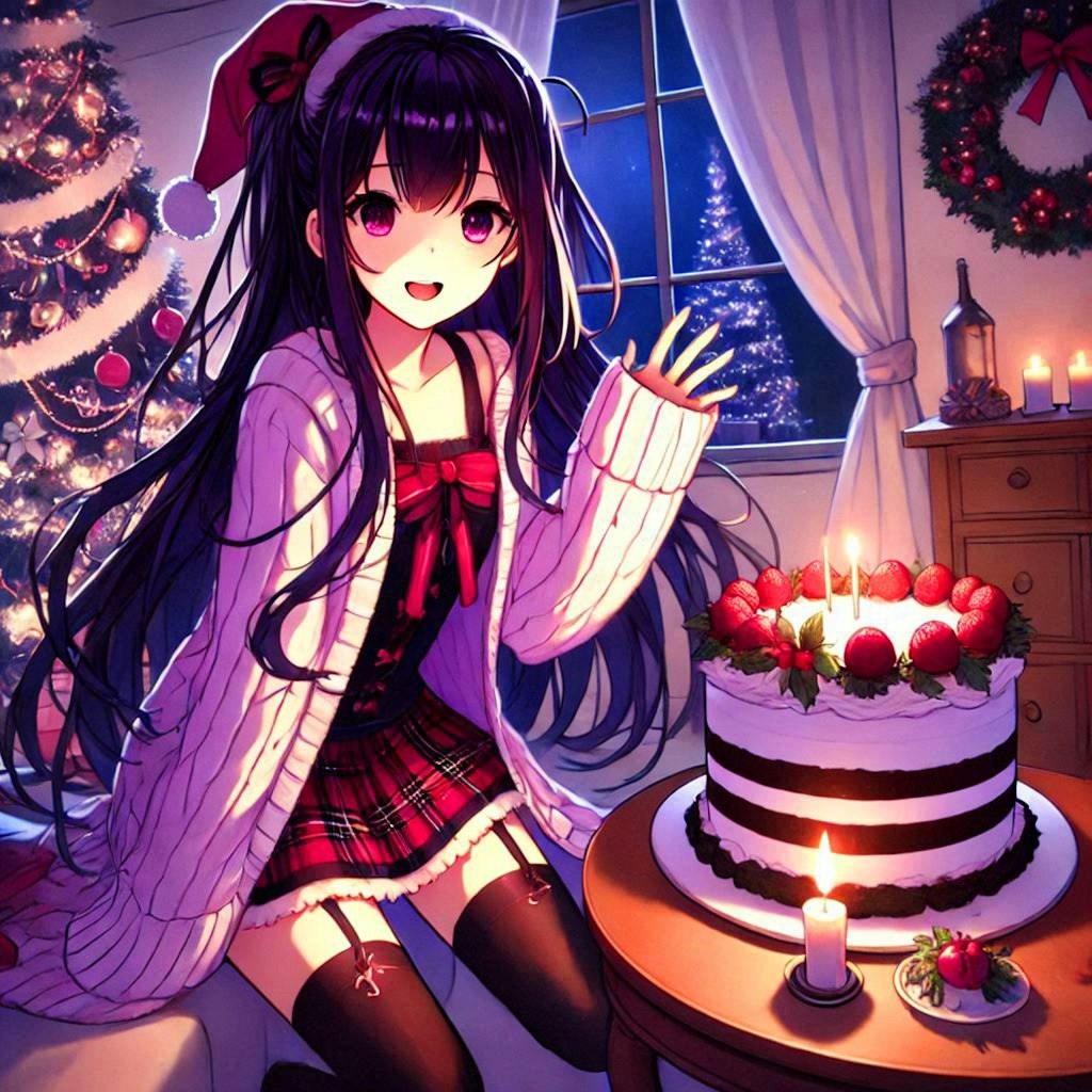 クリスマスケーキと、うちの子★その1(12枚)