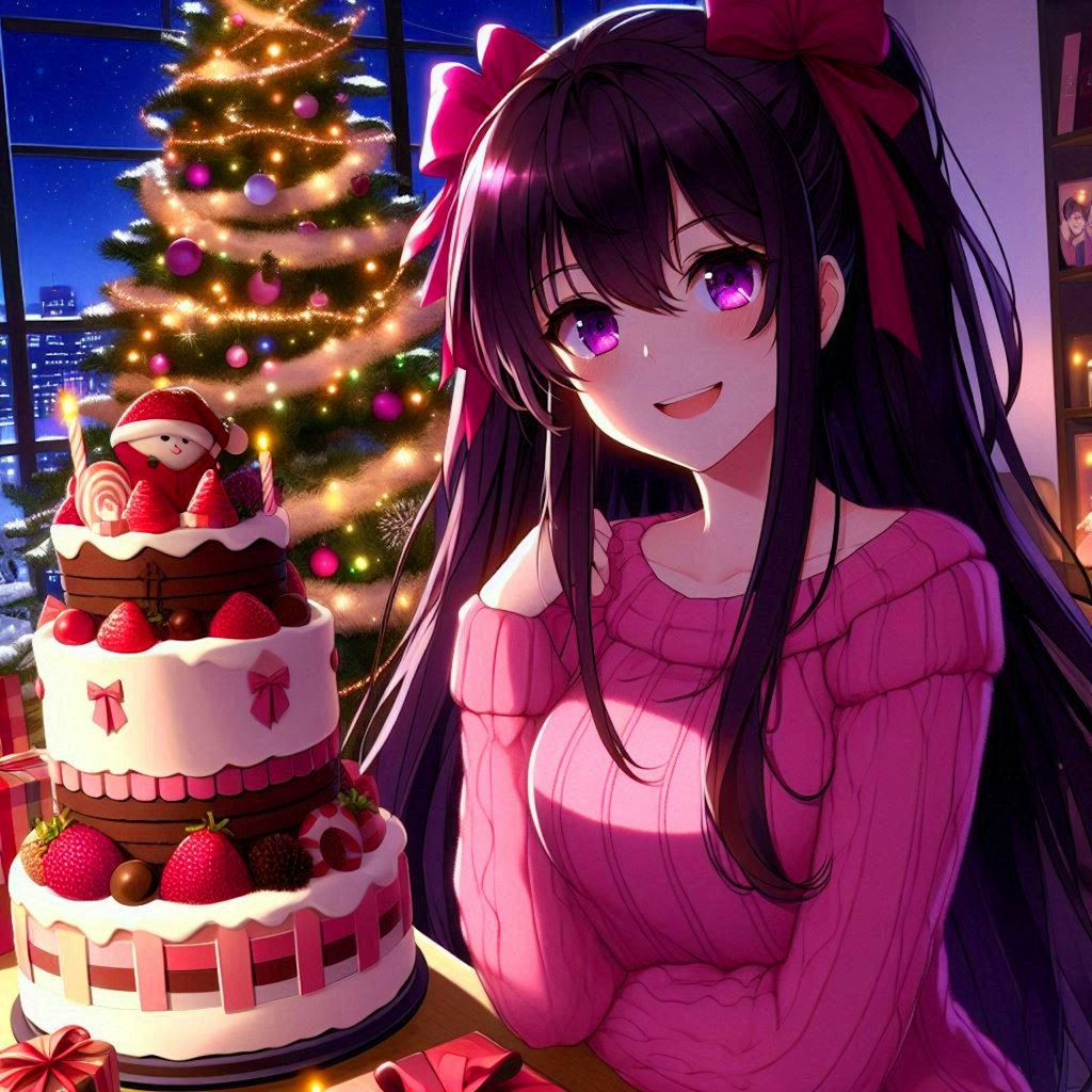 クリスマスケーキと、うちの子★その1(12枚)