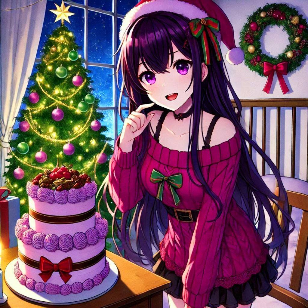 クリスマスケーキと、うちの子★その1(12枚)