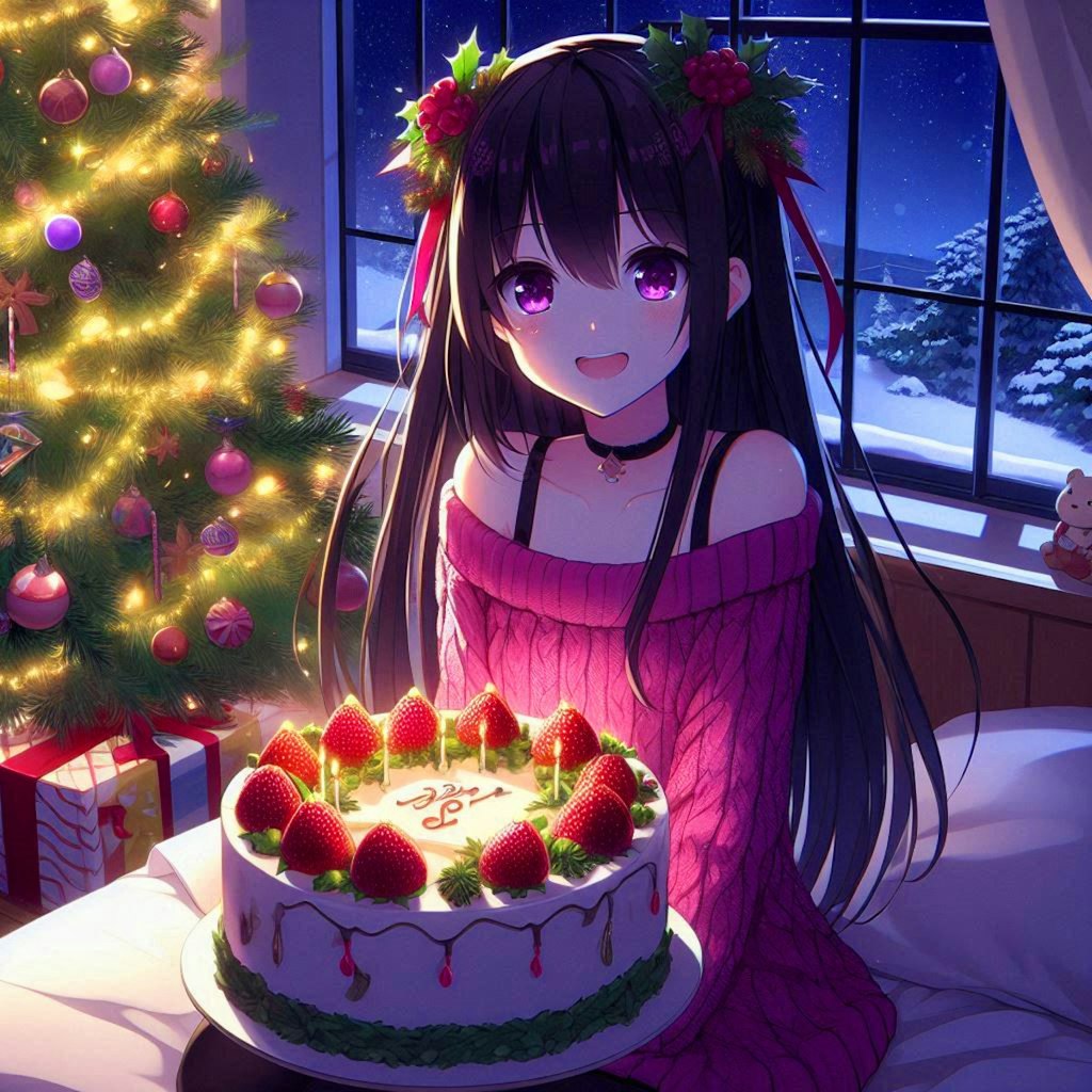 クリスマスケーキと、うちの子★その1(12枚)