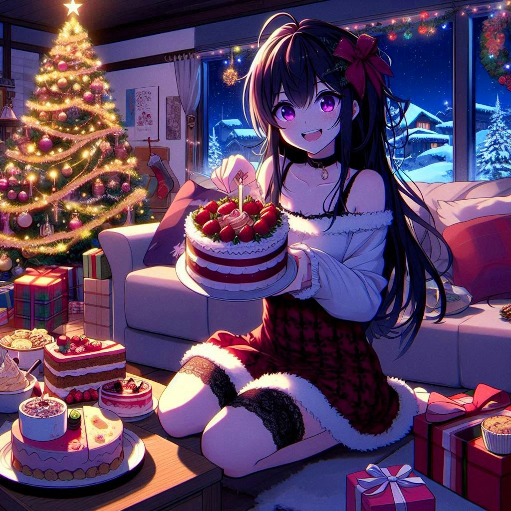 クリスマスケーキと、うちの子★その1(12枚)