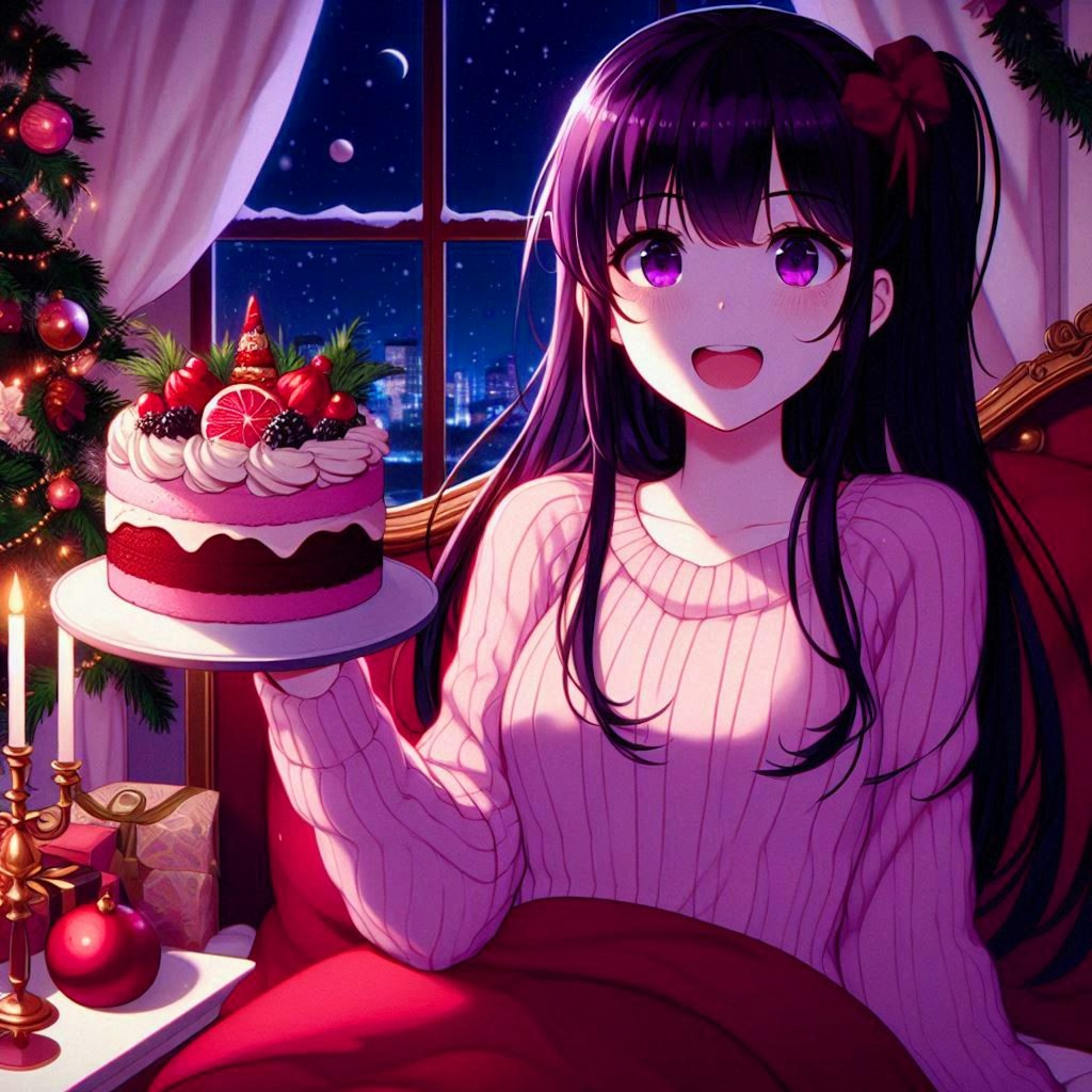 クリスマスケーキと、うちの子★その1(12枚)