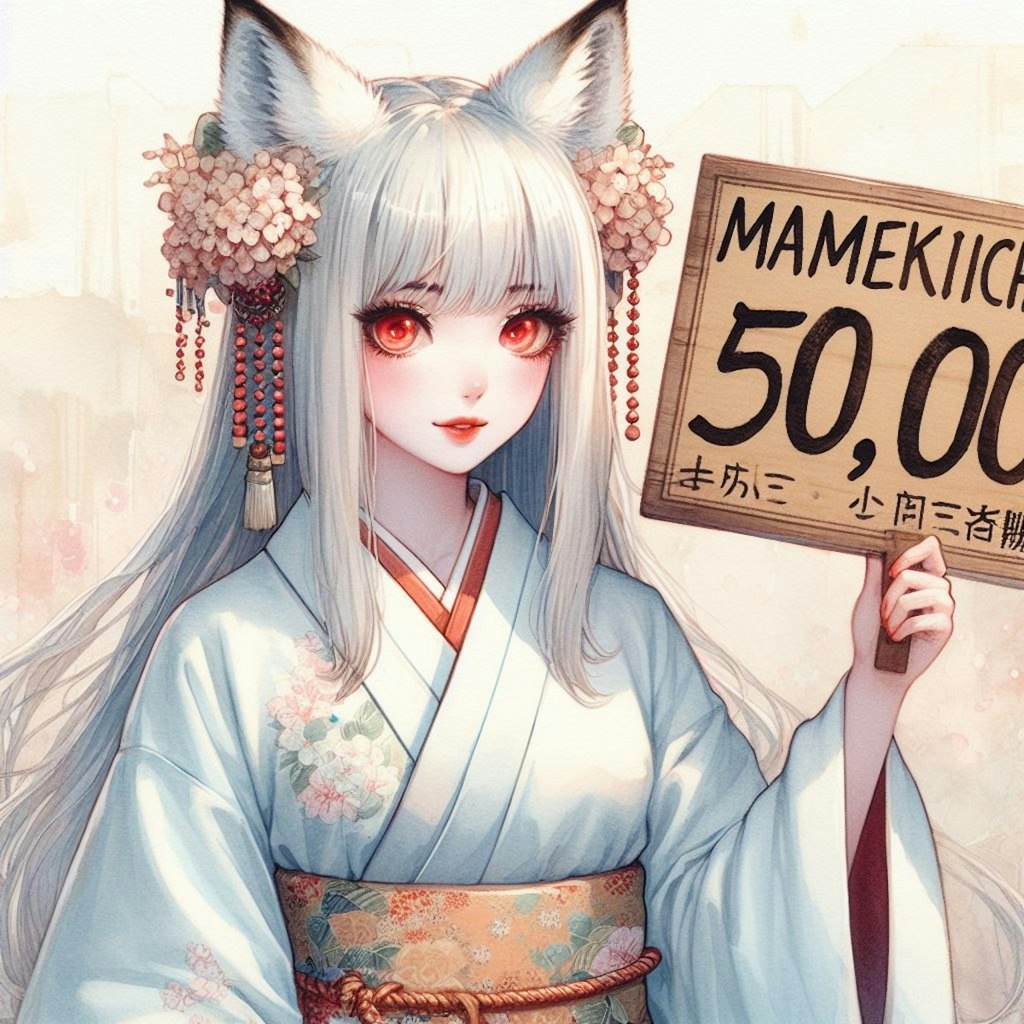 Mamekichiさん、5000いいね祝