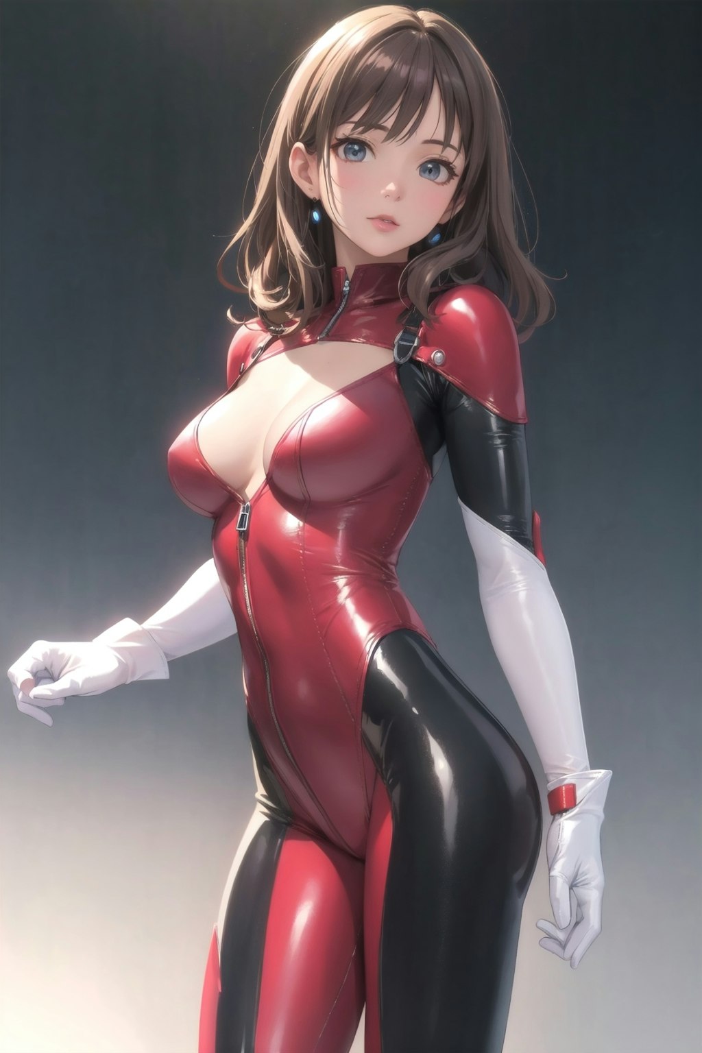 Red body suit