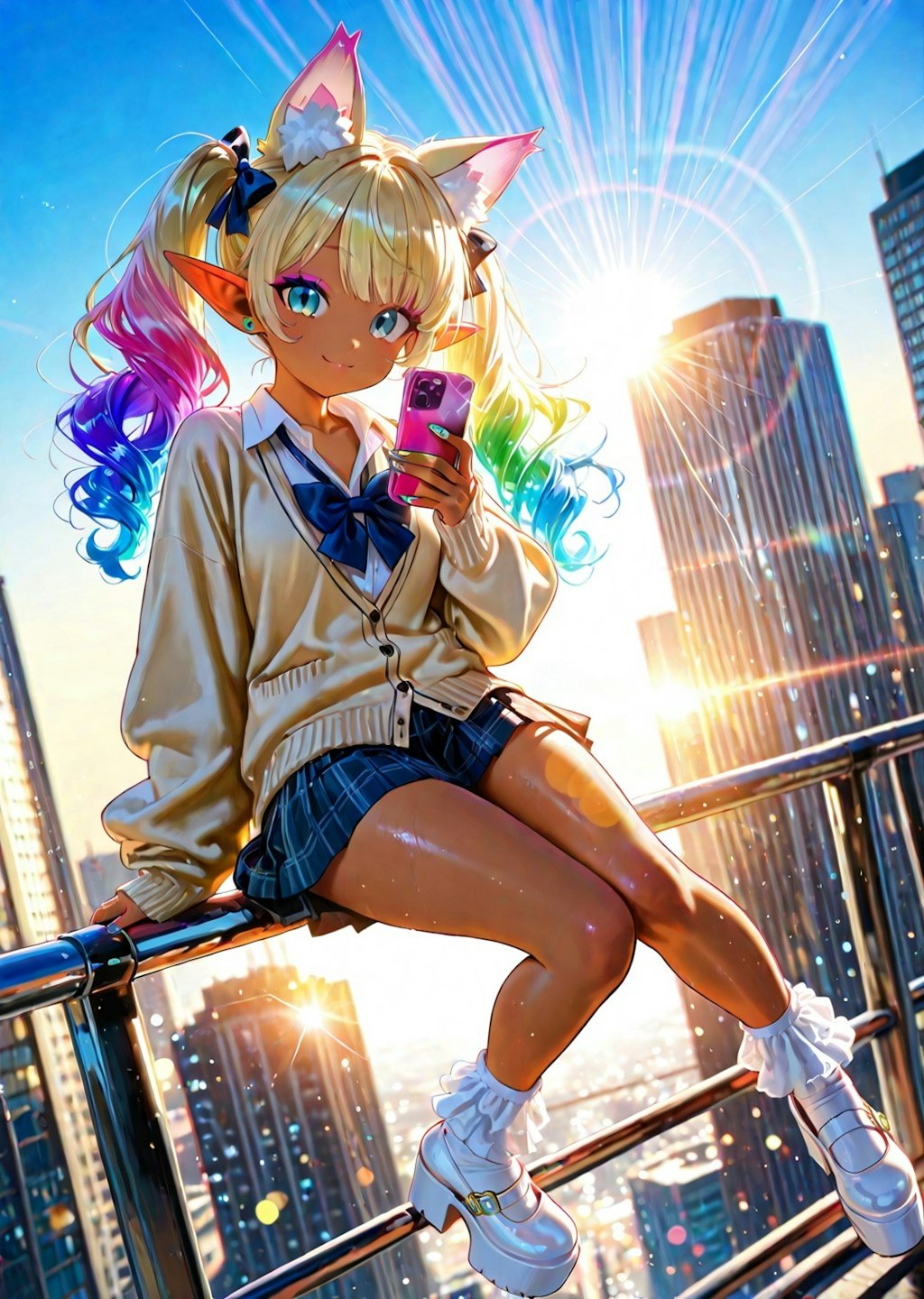 12枚）スマホとギャル