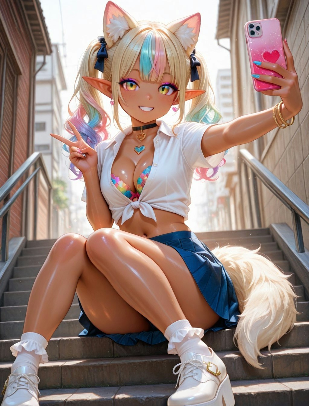 12枚）スマホとギャル