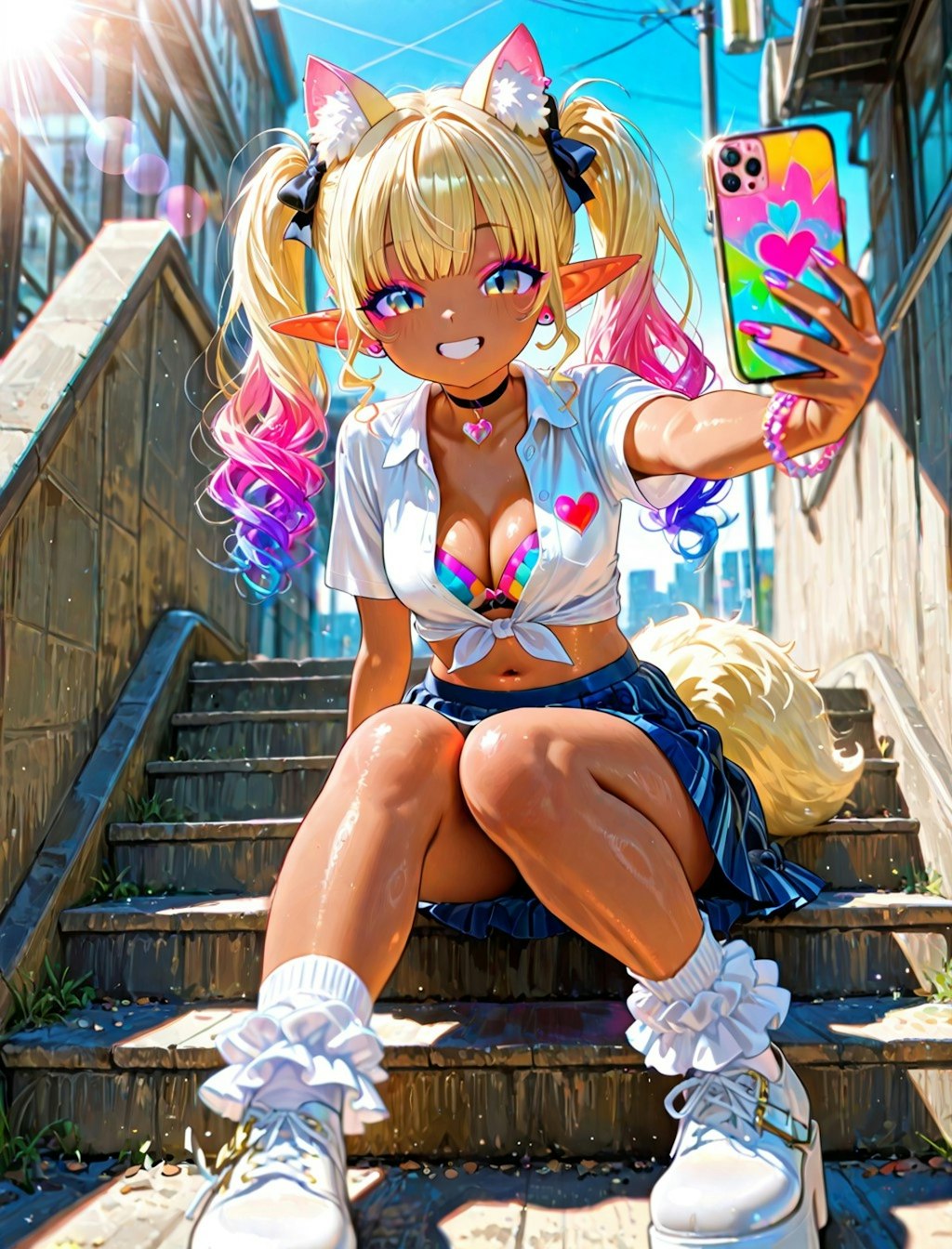12枚）スマホとギャル