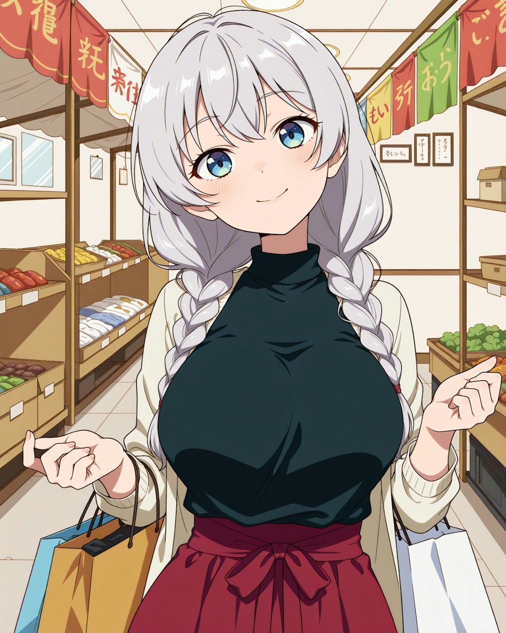 買い物中に久しぶりの再会