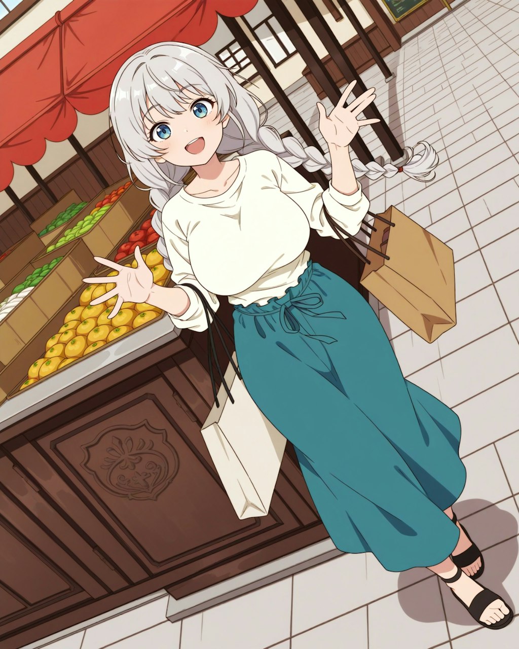 買い物中に久しぶりの再会