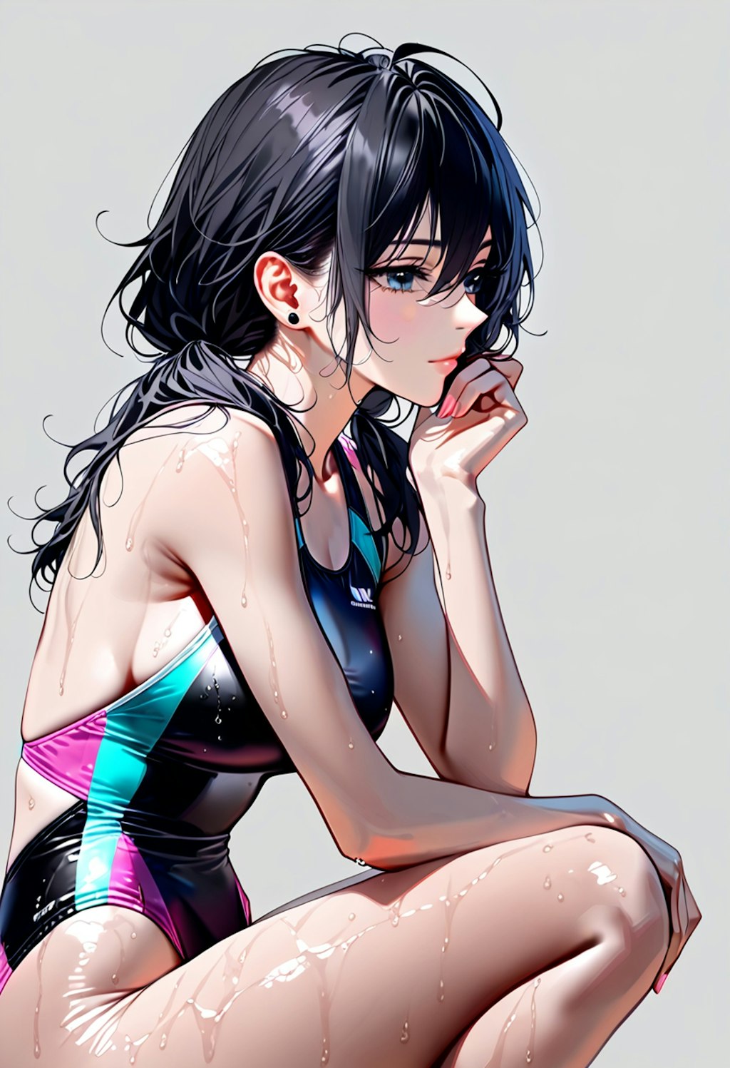 【Today's illustration】swimsuit③