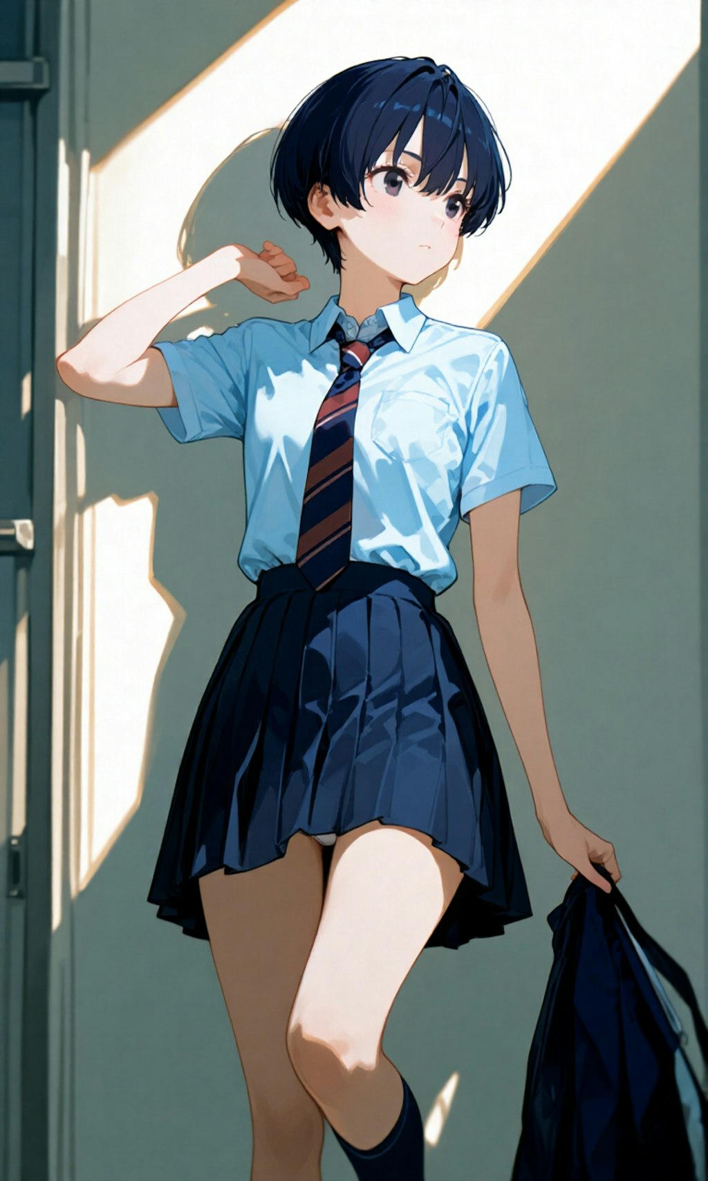 下からチラッと柑菜ちゃん