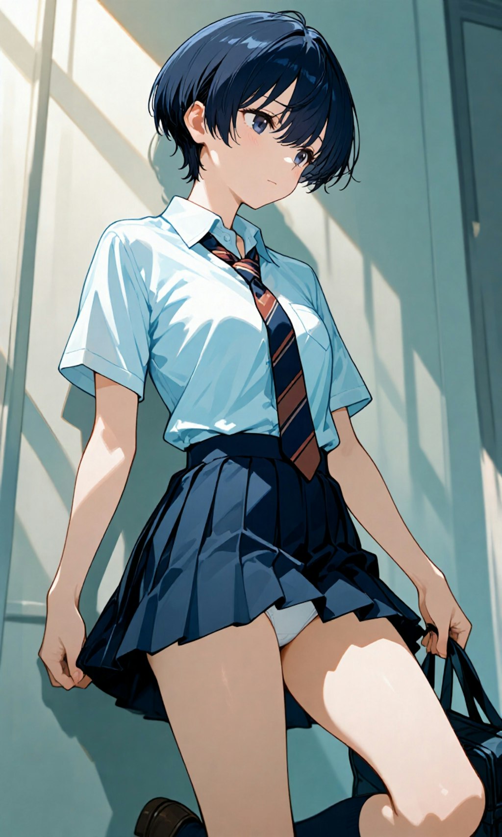 下からチラッと柑菜ちゃん